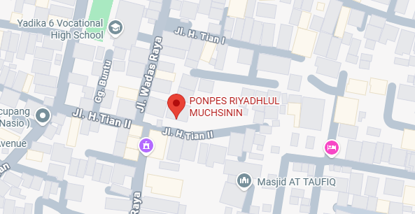 Peta Lokasi Yayasan Riyadhlul Muchsiniin